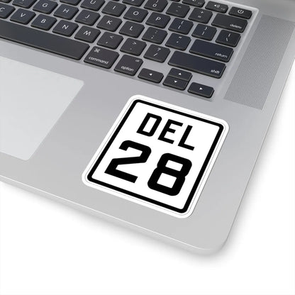 Delaware 28 1926 (Delaware) (Road Sign) STICKER Vinyl Kiss-Cut Decal - The Sticker Space
