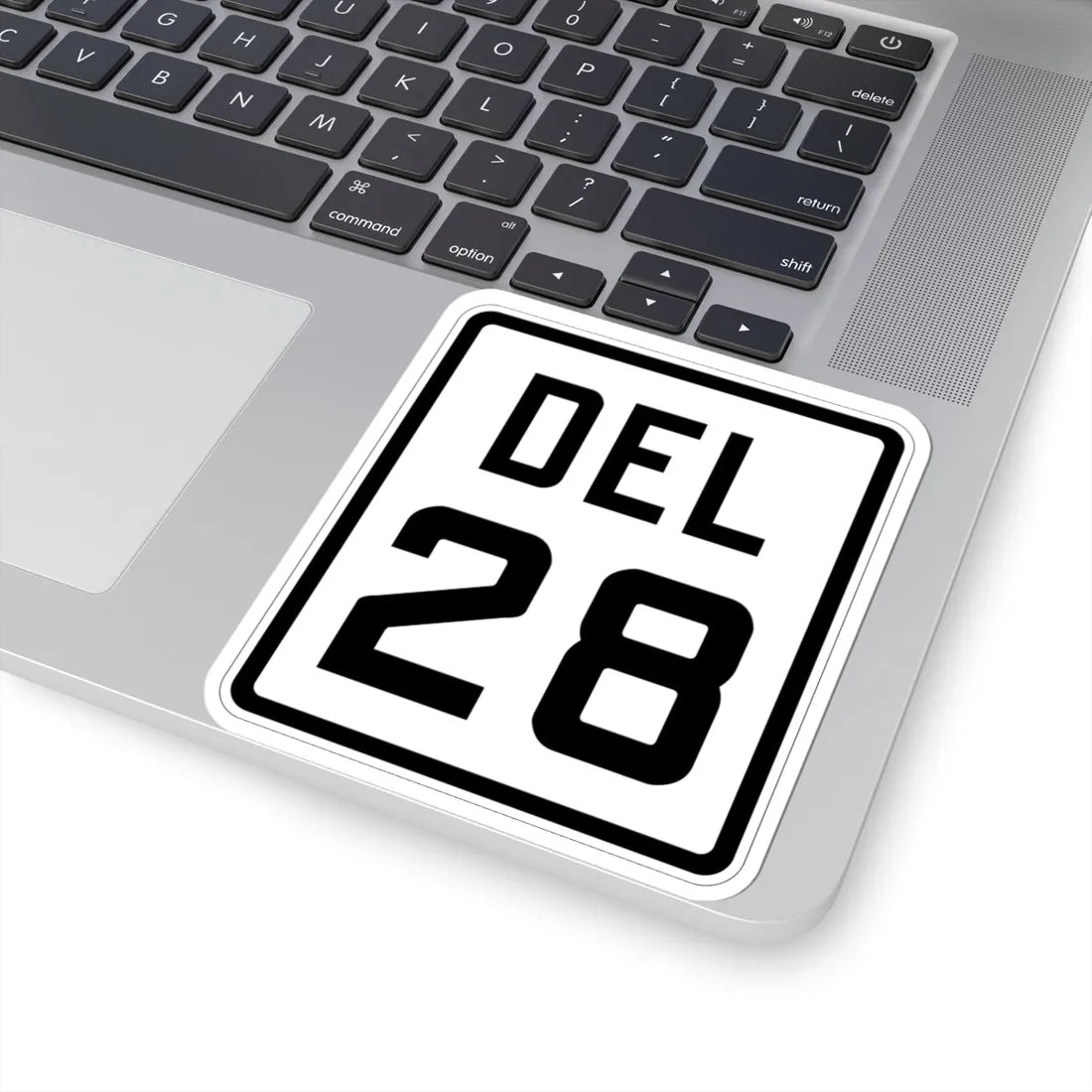 Delaware 28 1926 (Delaware) (Road Sign) STICKER Vinyl Kiss-Cut Decal - The Sticker Space