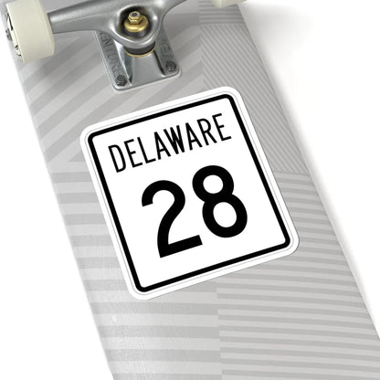 Delaware 28 1955 (Delaware) (Road Sign) STICKER Vinyl Kiss-Cut Decal - The Sticker Space
