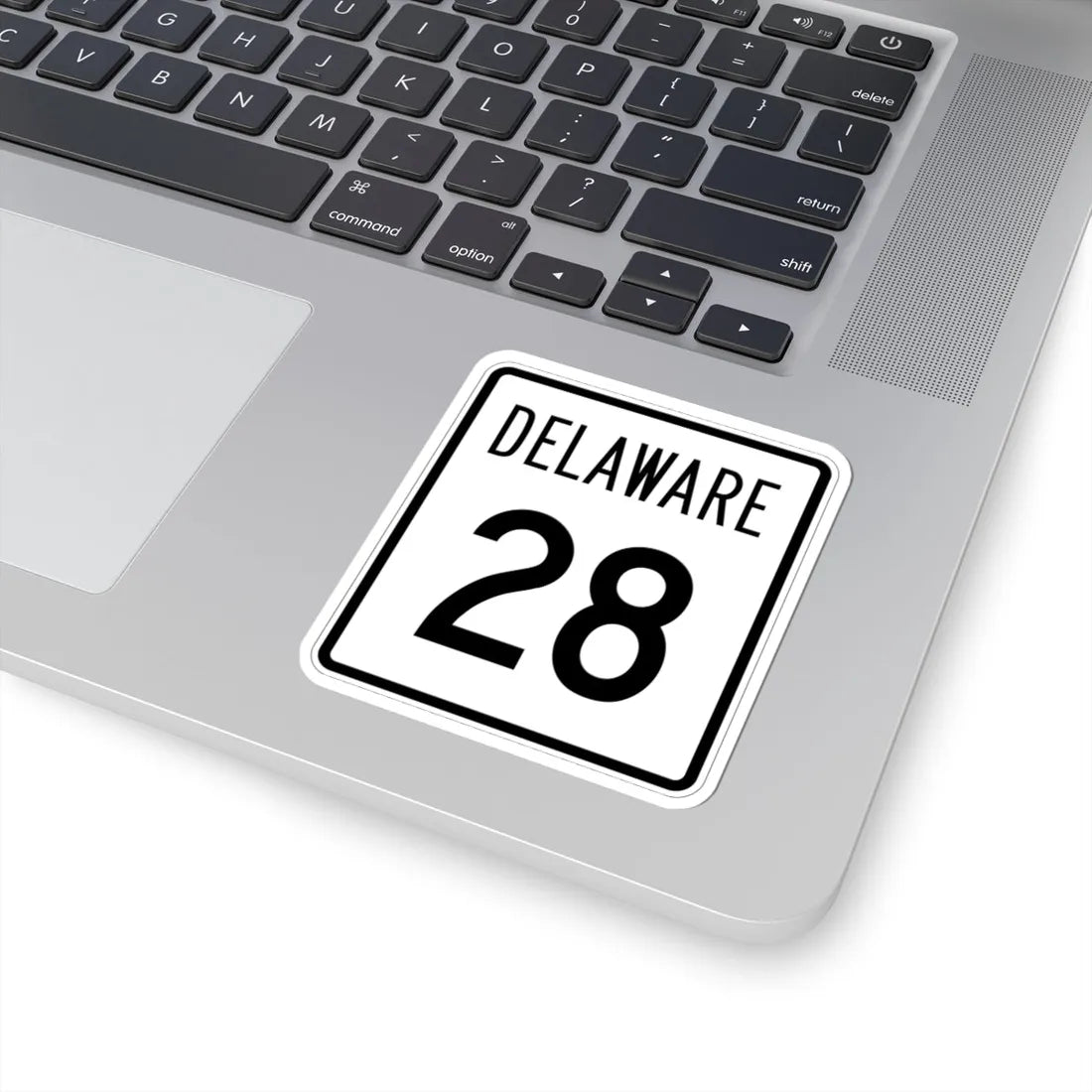 Delaware 28 1955 (Delaware) (Road Sign) STICKER Vinyl Kiss-Cut Decal - The Sticker Space