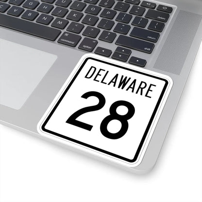 Delaware 28 1955 (Delaware) (Road Sign) STICKER Vinyl Kiss-Cut Decal - The Sticker Space
