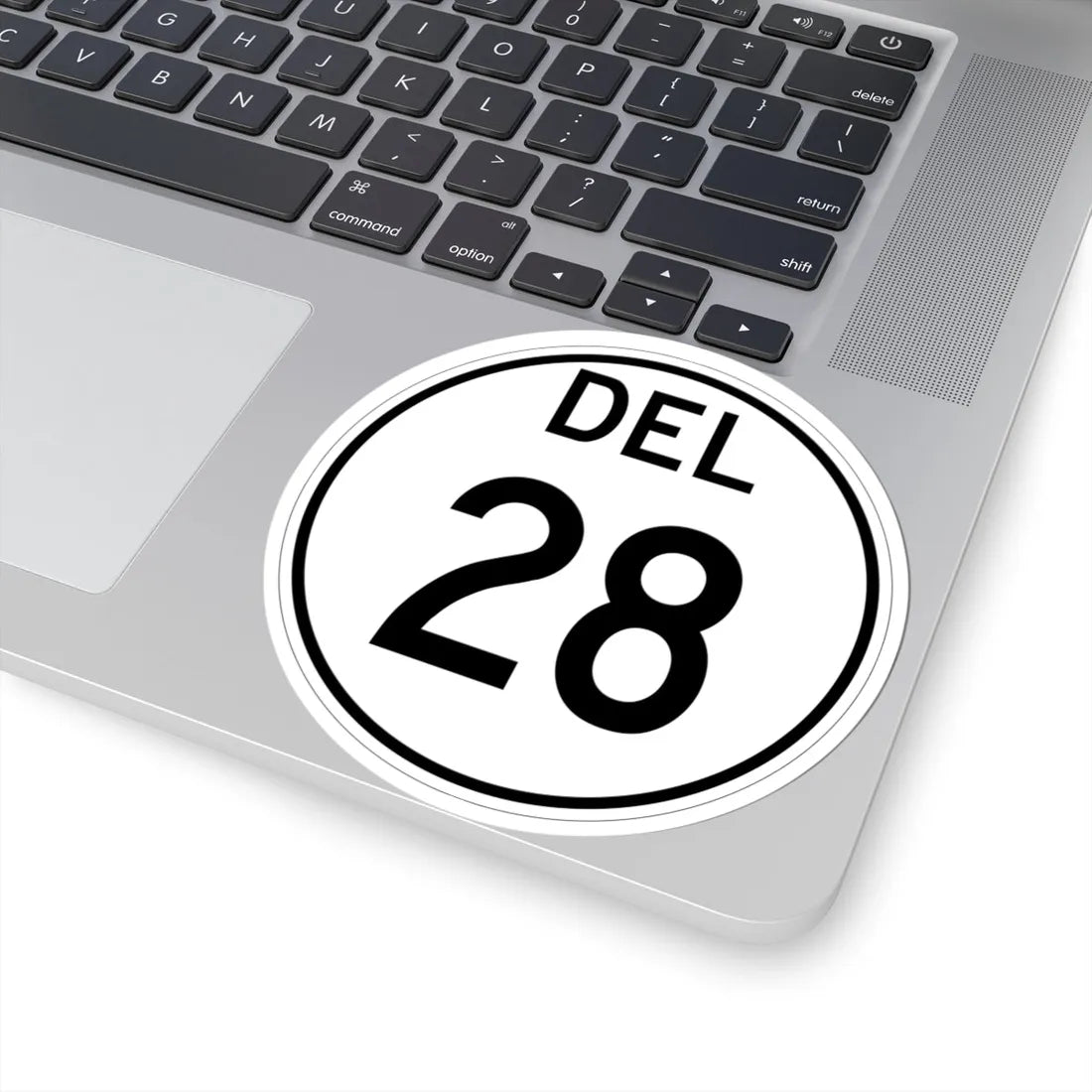 Delaware 28 1964 (Delaware) (Road Sign) STICKER Vinyl Kiss-Cut Decal - The Sticker Space