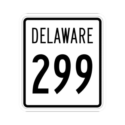 Delaware 299 1955 (Delaware) (Road Sign) STICKER Vinyl Kiss-Cut Decal 2 Inch White - The Sticker Space