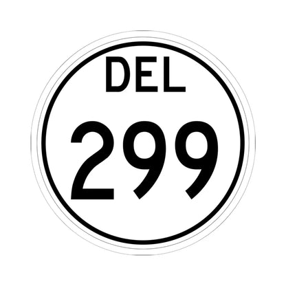 Delaware 299 1964 (Delaware) (Road Sign) STICKER Vinyl Kiss-Cut Decal 6 Inch White - The Sticker Space
