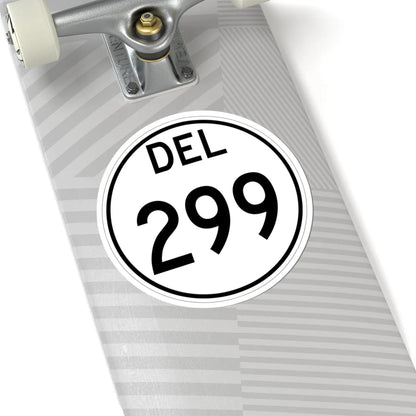 Delaware 299 1964 (Delaware) (Road Sign) STICKER Vinyl Kiss-Cut Decal - The Sticker Space