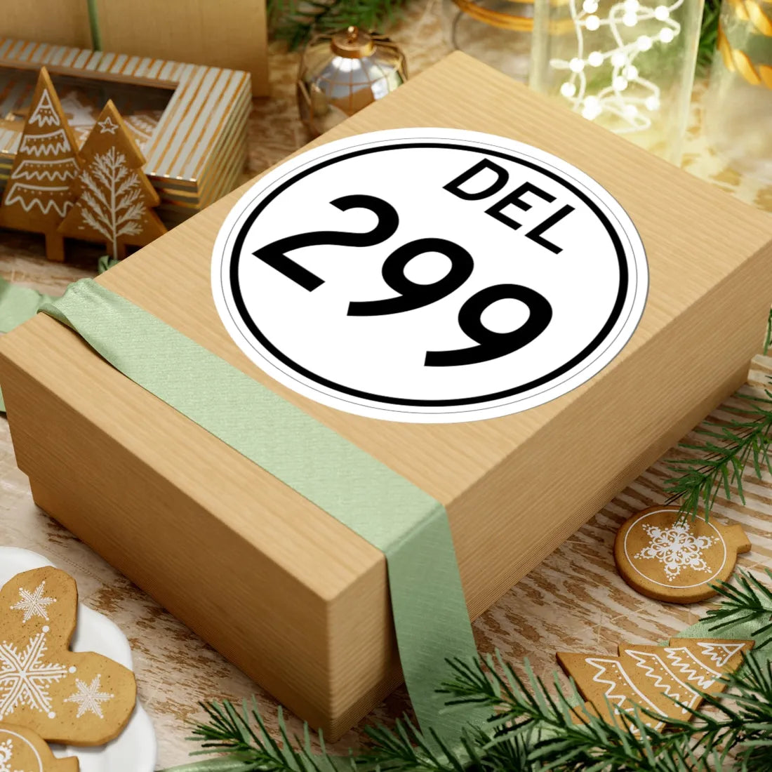 Delaware 299 1964 (Delaware) (Road Sign) STICKER Vinyl Kiss-Cut Decal - The Sticker Space