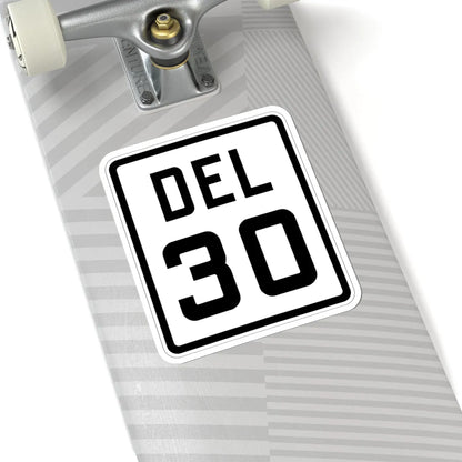 Delaware 30 1926 (Delaware) (Road Sign) STICKER Vinyl Kiss-Cut Decal - The Sticker Space