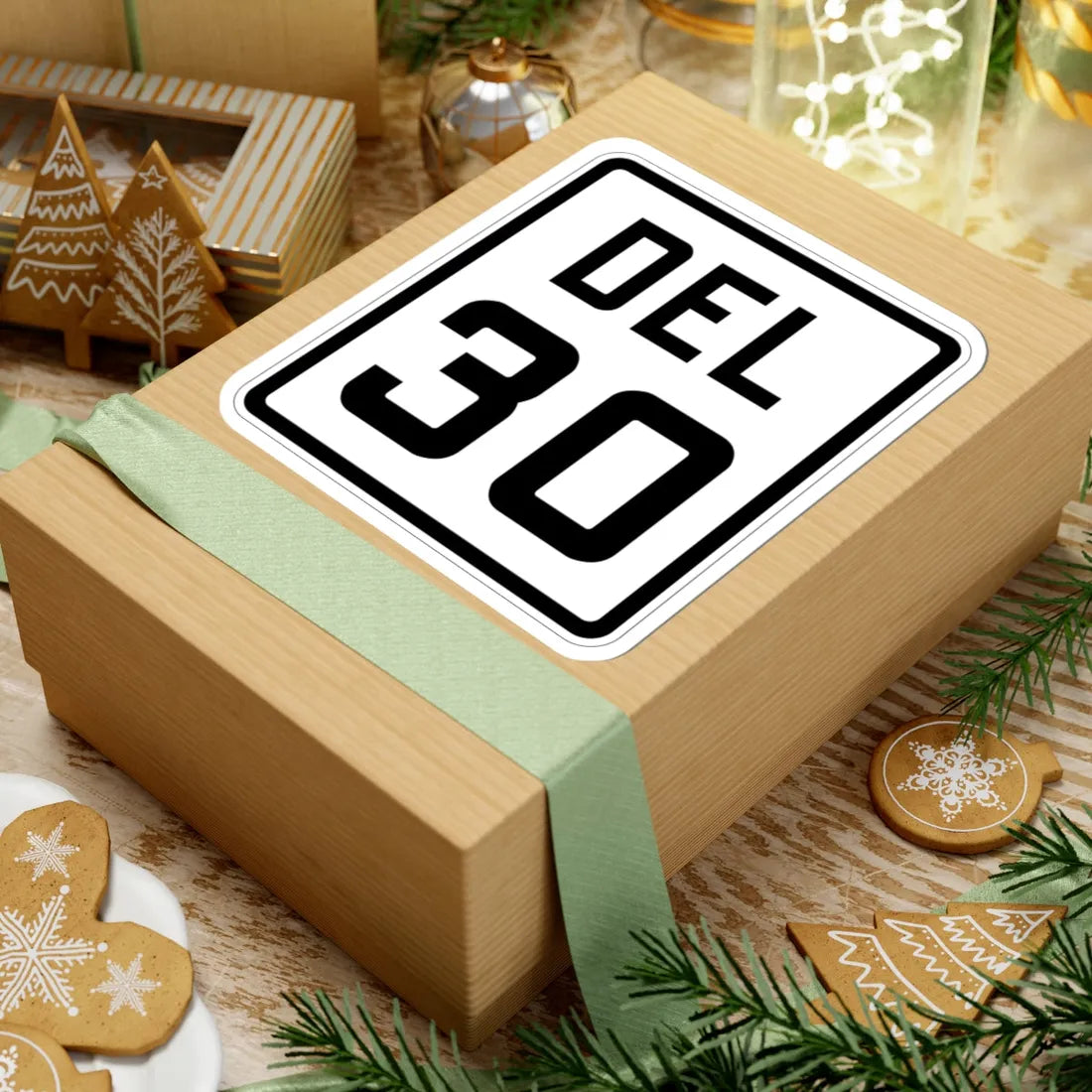 Delaware 30 1926 (Delaware) (Road Sign) STICKER Vinyl Kiss-Cut Decal - The Sticker Space