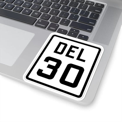 Delaware 30 1926 (Delaware) (Road Sign) STICKER Vinyl Kiss-Cut Decal - The Sticker Space