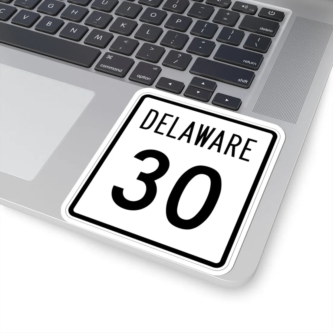 Delaware 30 1955 (Delaware) (Road Sign) STICKER Vinyl Kiss-Cut Decal - The Sticker Space