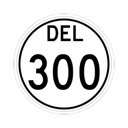 Delaware 300 1964 (Delaware) (Road Sign) STICKER Vinyl Kiss-Cut Decal 6 Inch White - The Sticker Space