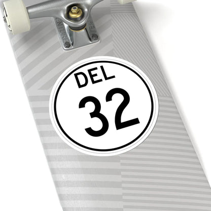 Delaware 32 1964 (Delaware) (Road Sign) STICKER Vinyl Kiss-Cut Decal - The Sticker Space