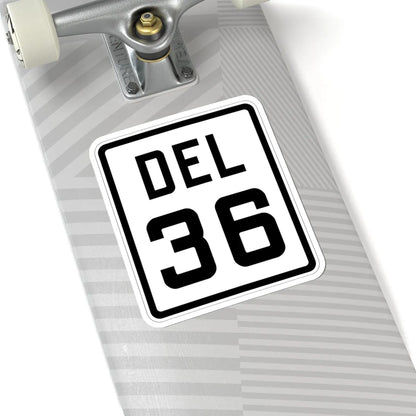 Delaware 36 1926 (Delaware) (Road Sign) STICKER Vinyl Kiss-Cut Decal - The Sticker Space
