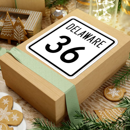 Delaware 36 1955 (Delaware) (Road Sign) STICKER Vinyl Kiss-Cut Decal - The Sticker Space