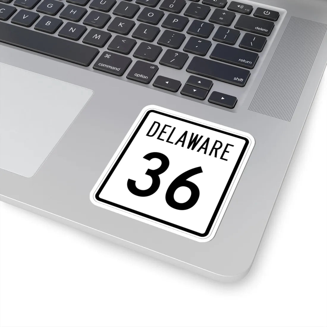 Delaware 36 1955 (Delaware) (Road Sign) STICKER Vinyl Kiss-Cut Decal - The Sticker Space