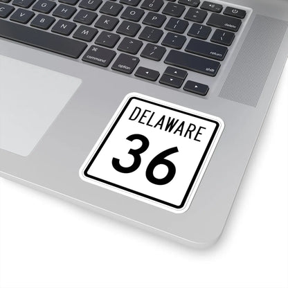 Delaware 36 1955 (Delaware) (Road Sign) STICKER Vinyl Kiss-Cut Decal - The Sticker Space
