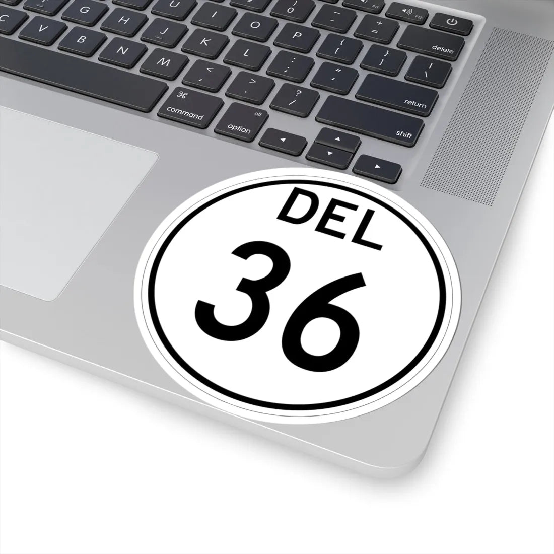Delaware 36 1964 (Delaware) (Road Sign) STICKER Vinyl Kiss-Cut Decal - The Sticker Space