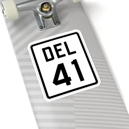 Delaware 41 1926 (Delaware) (Road Sign) STICKER Vinyl Kiss-Cut Decal - The Sticker Space