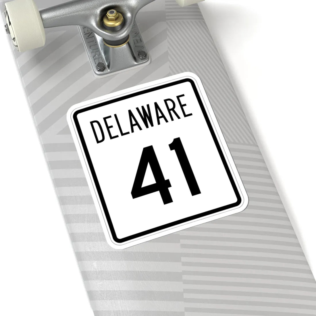 Delaware 41 1955 (Delaware) (Road Sign) STICKER Vinyl Kiss-Cut Decal - The Sticker Space