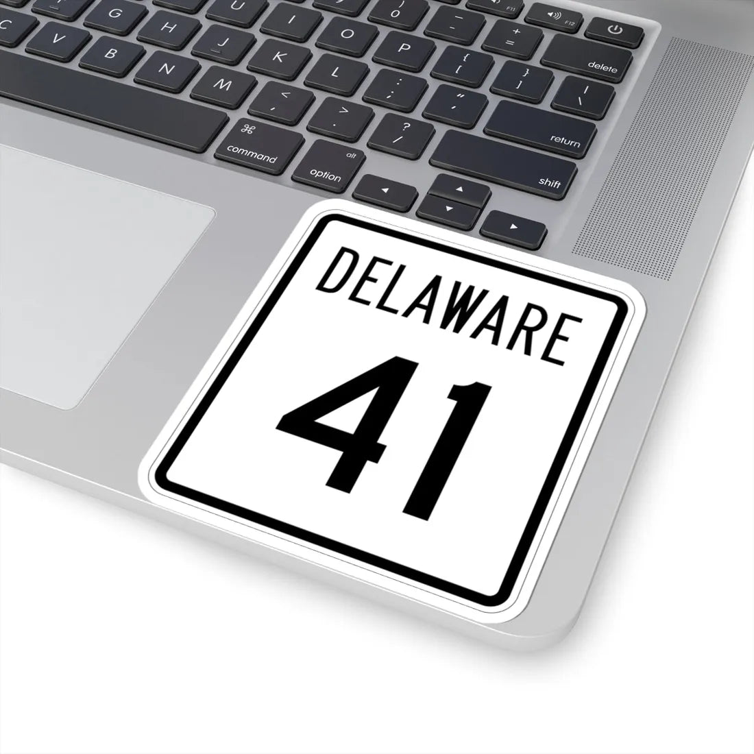 Delaware 41 1955 (Delaware) (Road Sign) STICKER Vinyl Kiss-Cut Decal - The Sticker Space