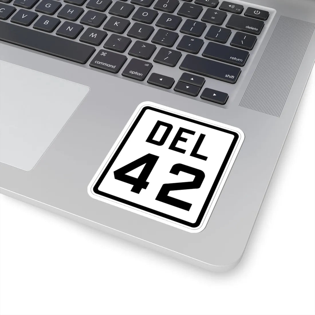 Delaware 42 1926 (Delaware) (Road Sign) STICKER Vinyl Kiss-Cut Decal - The Sticker Space