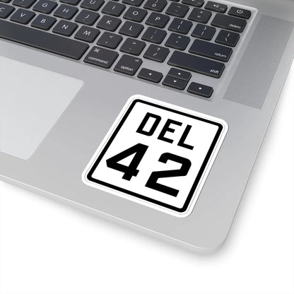 Delaware 42 1926 (Delaware) (Road Sign) STICKER Vinyl Kiss-Cut Decal - The Sticker Space