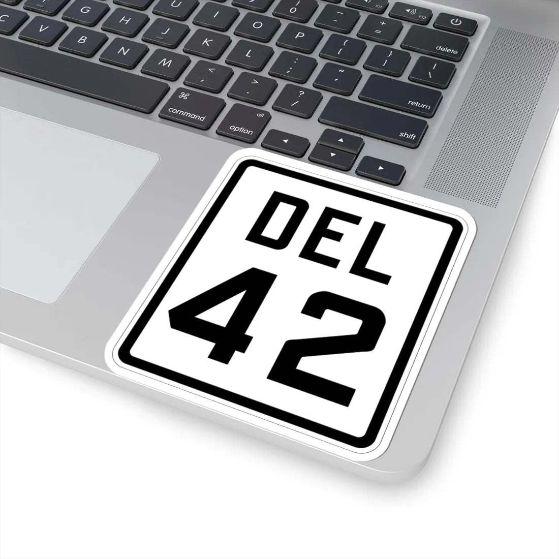 Delaware 42 1926 (Delaware) (Road Sign) STICKER Vinyl Kiss-Cut Decal - The Sticker Space