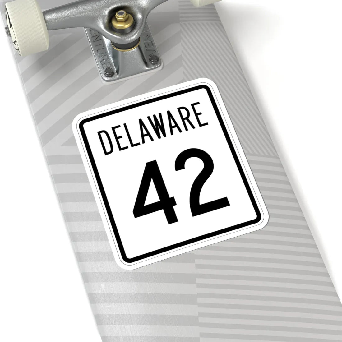 Delaware 42 1955 (Delaware) (Road Sign) STICKER Vinyl Kiss-Cut Decal - The Sticker Space