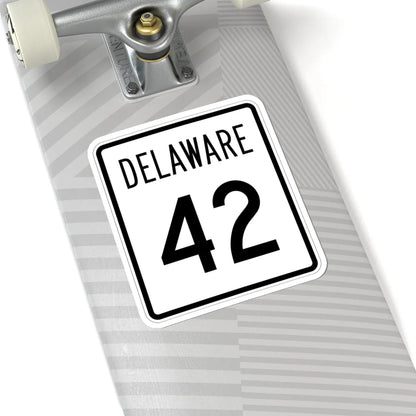 Delaware 42 1955 (Delaware) (Road Sign) STICKER Vinyl Kiss-Cut Decal - The Sticker Space