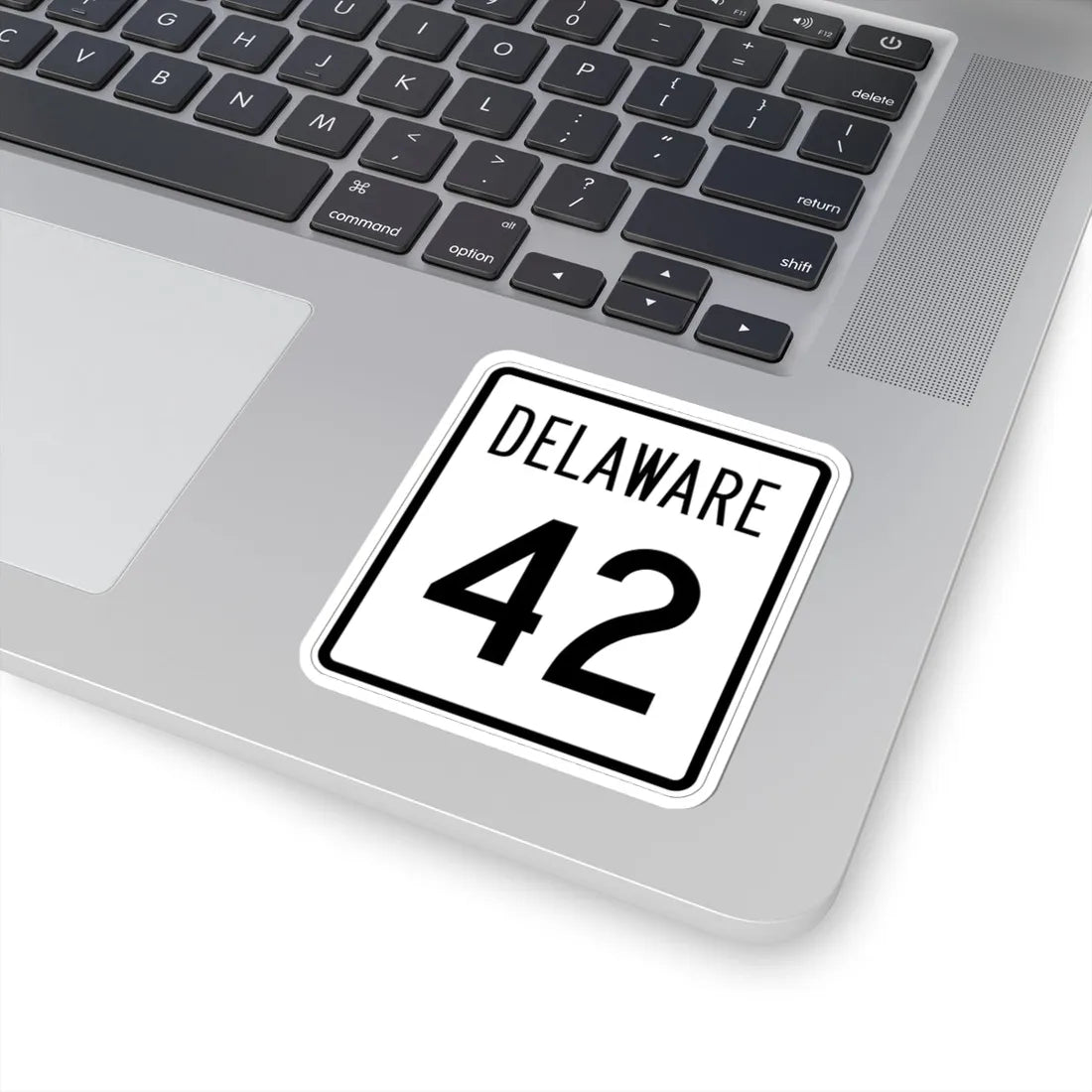 Delaware 42 1955 (Delaware) (Road Sign) STICKER Vinyl Kiss-Cut Decal - The Sticker Space