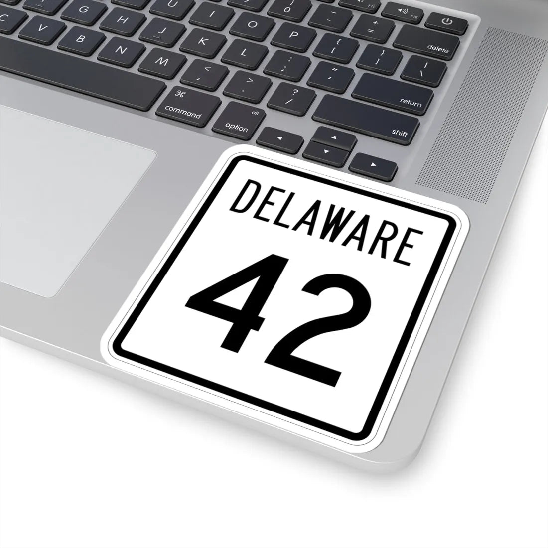 Delaware 42 1955 (Delaware) (Road Sign) STICKER Vinyl Kiss-Cut Decal - The Sticker Space