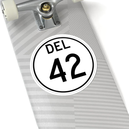 Delaware 42 1964 (Delaware) (Road Sign) STICKER Vinyl Kiss-Cut Decal - The Sticker Space