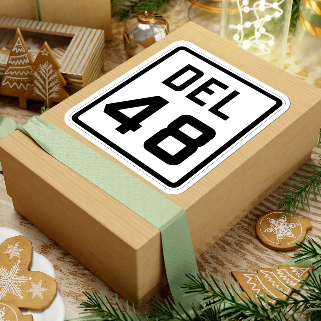 Delaware 48 1926 (Delaware) (Road Sign) STICKER Vinyl Kiss-Cut Decal - The Sticker Space