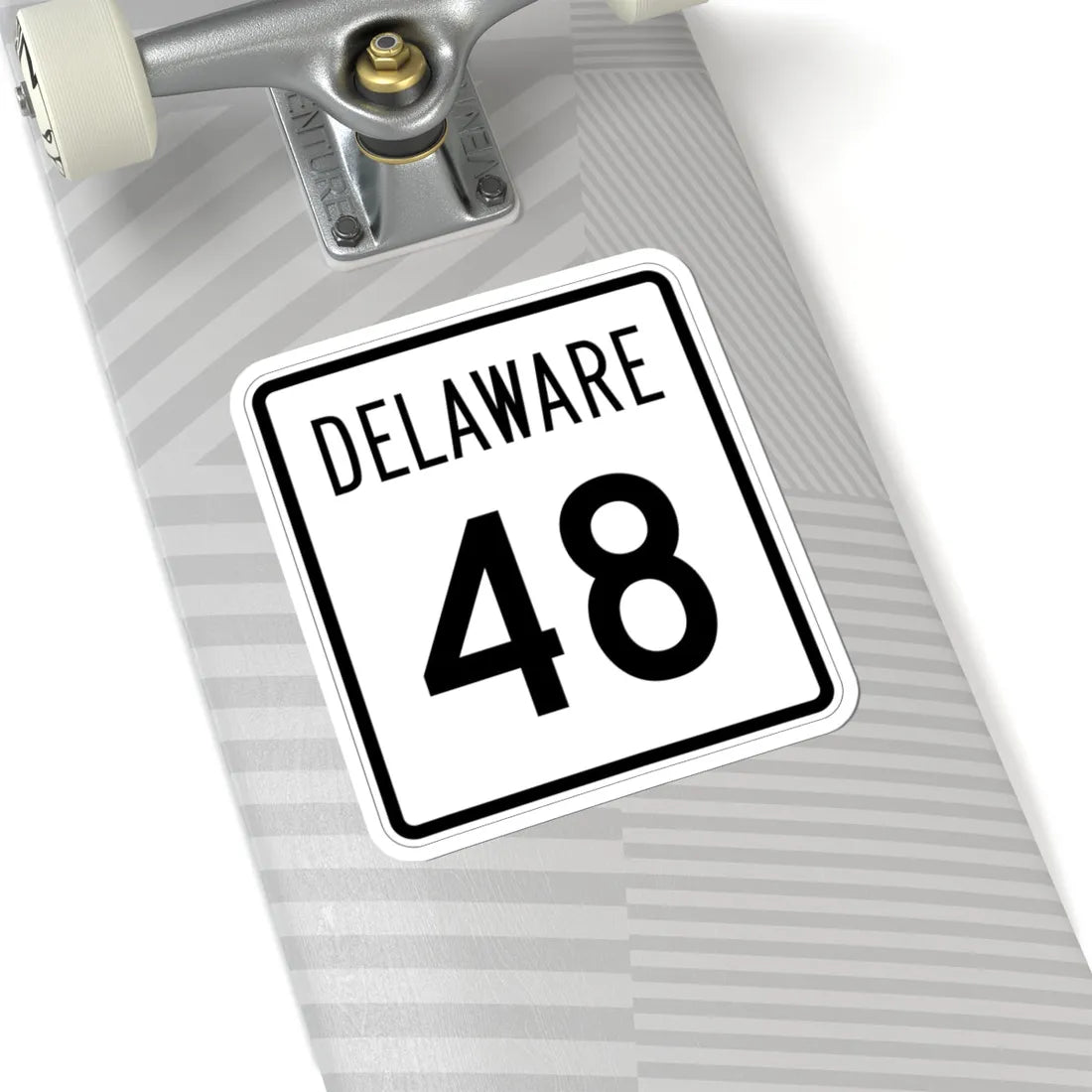 Delaware 48 1955 (Delaware) (Road Sign) STICKER Vinyl Kiss-Cut Decal - The Sticker Space
