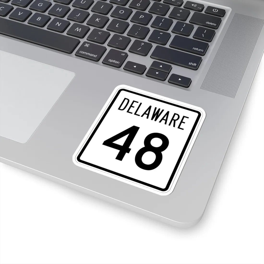 Delaware 48 1955 (Delaware) (Road Sign) STICKER Vinyl Kiss-Cut Decal - The Sticker Space