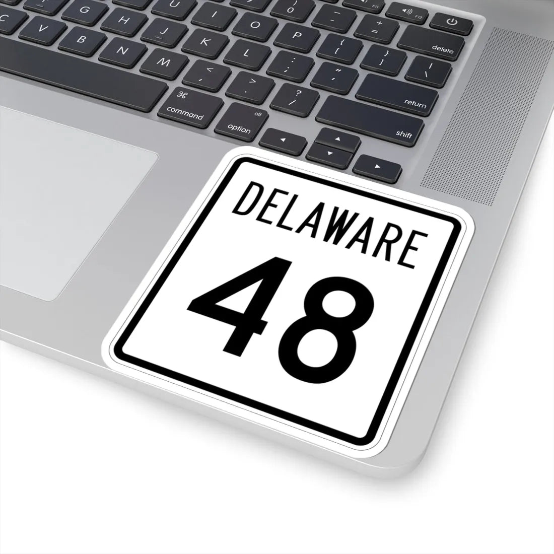 Delaware 48 1955 (Delaware) (Road Sign) STICKER Vinyl Kiss-Cut Decal - The Sticker Space