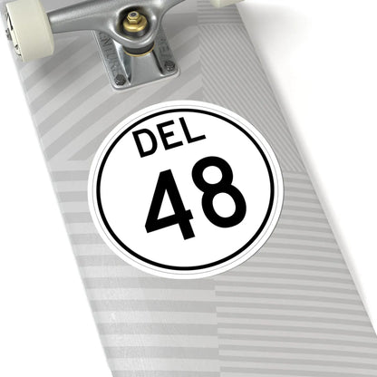 Delaware 48 1964 (Delaware) (Road Sign) STICKER Vinyl Kiss-Cut Decal - The Sticker Space