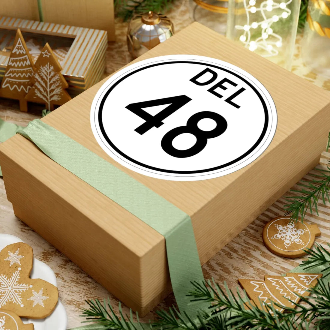 Delaware 48 1964 (Delaware) (Road Sign) STICKER Vinyl Kiss-Cut Decal - The Sticker Space