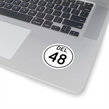 Delaware 48 1964 (Delaware) (Road Sign) STICKER Vinyl Kiss-Cut Decal - The Sticker Space