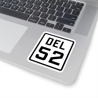Delaware 52 1926 (Delaware) (Road Sign) STICKER Vinyl Kiss-Cut Decal - The Sticker Space