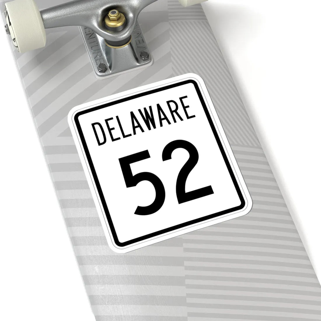 Delaware 52 1955 (Delaware) (Road Sign) STICKER Vinyl Kiss-Cut Decal - The Sticker Space