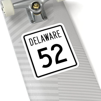 Delaware 52 1955 (Delaware) (Road Sign) STICKER Vinyl Kiss-Cut Decal - The Sticker Space