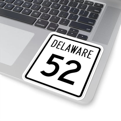 Delaware 52 1955 (Delaware) (Road Sign) STICKER Vinyl Kiss-Cut Decal - The Sticker Space
