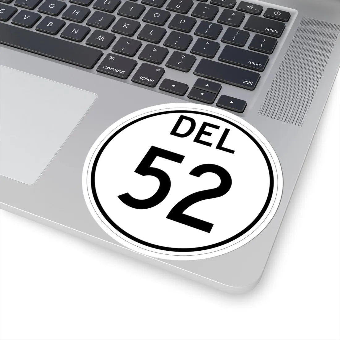 Delaware 52 1964 (Delaware) (Road Sign) STICKER Vinyl Kiss-Cut Decal - The Sticker Space