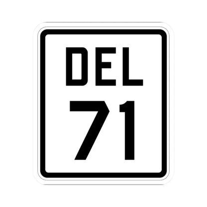Delaware 71 1926 (Delaware) (Road Sign) STICKER Vinyl Kiss-Cut Decal 2 Inch White - The Sticker Space