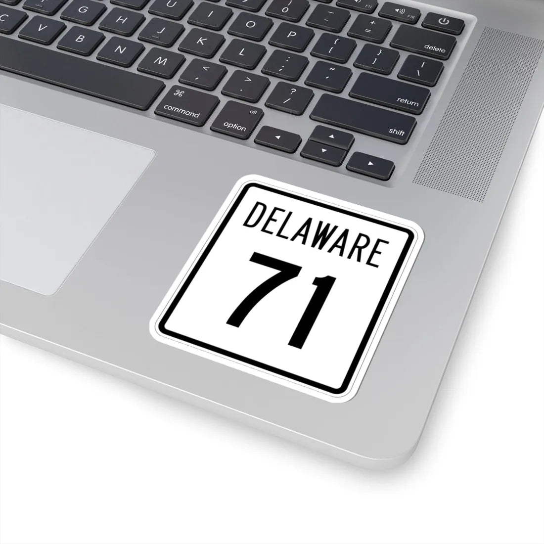 Delaware 71 1955 (Delaware) (Road Sign) STICKER Vinyl Kiss-Cut Decal - The Sticker Space