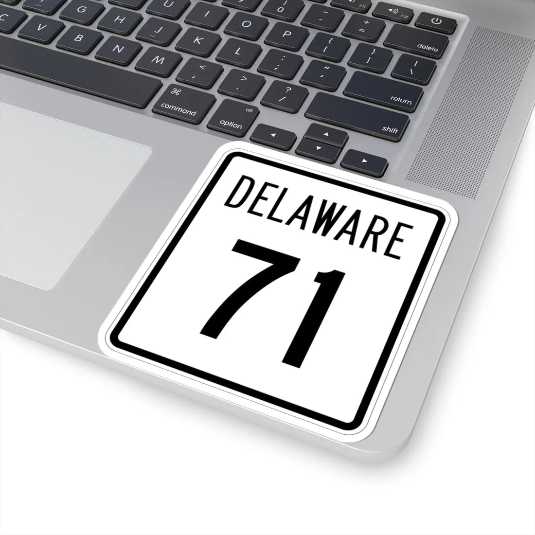 Delaware 71 1955 (Delaware) (Road Sign) STICKER Vinyl Kiss-Cut Decal - The Sticker Space