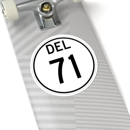 Delaware 71 1964 (Delaware) (Road Sign) STICKER Vinyl Kiss-Cut Decal - The Sticker Space