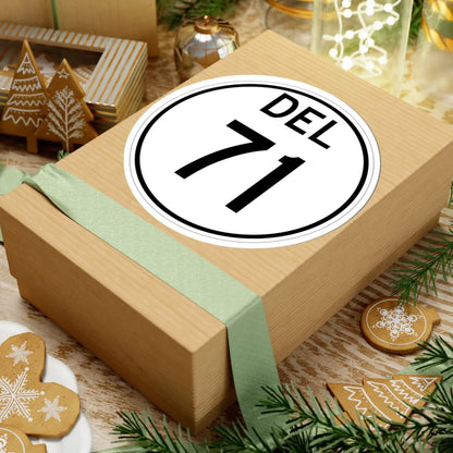 Delaware 71 1964 (Delaware) (Road Sign) STICKER Vinyl Kiss-Cut Decal - The Sticker Space