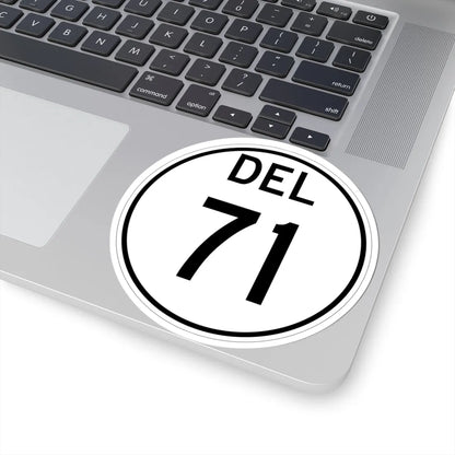Delaware 71 1964 (Delaware) (Road Sign) STICKER Vinyl Kiss-Cut Decal - The Sticker Space